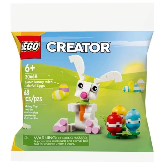 LEGO CREATOR EASTER BUNNY WITH COLORFUL EGGS BNWT 1 Left - Picture 2 of 5